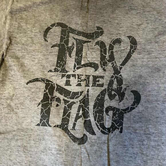 Pete's Pirate Life Fly The Flag Black Gray T-Shirt Men's Small Pete McKinnon - Picture 7 of 9